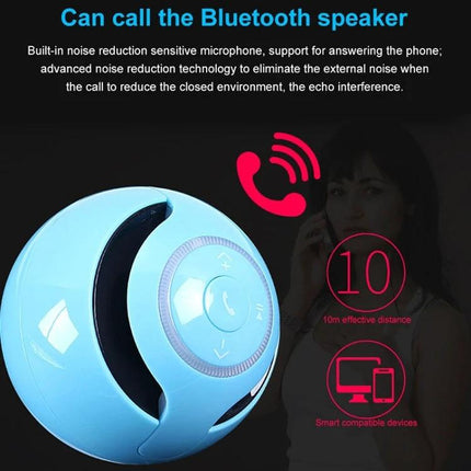 TG Ball Portable Bluetooth Speaker For Home And On The Go - blue compact hands-free speaker with call function and 10m range
