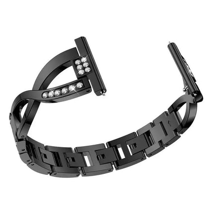 22mm Metal Diamond Watch Strap For Gear S3 TicWatch Pro