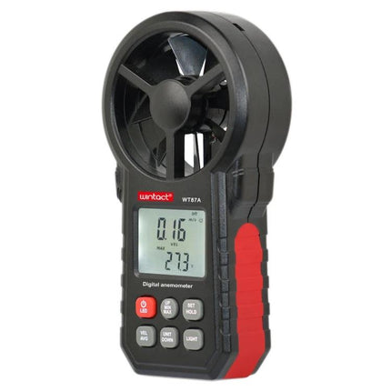 Portable Anemometer Thermometer for Wind Speed and Temperature Monitoring - handheld digital wind speed and temperature meter