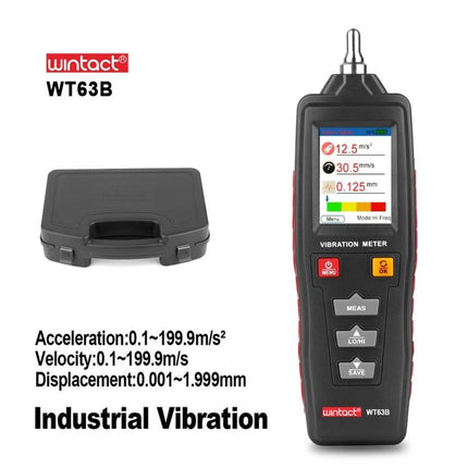 WINTACT Handheld Digital Vibration Analyzer for Maintenance Tools handheld industrial vibration meter WT63B with case