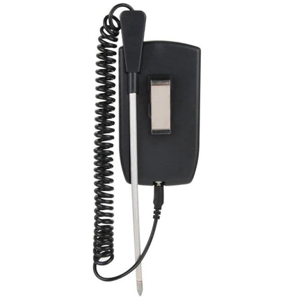 Digital Soil Moisture and pH Meter for Gardening Plant Care - probe and coiled cable handheld soil tester