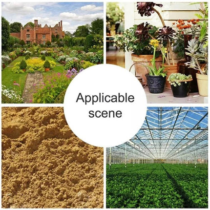 Digital Soil Moisture and pH Meter for Gardening Plant Care shown in gardens, potted plants, soil and greenhouse use