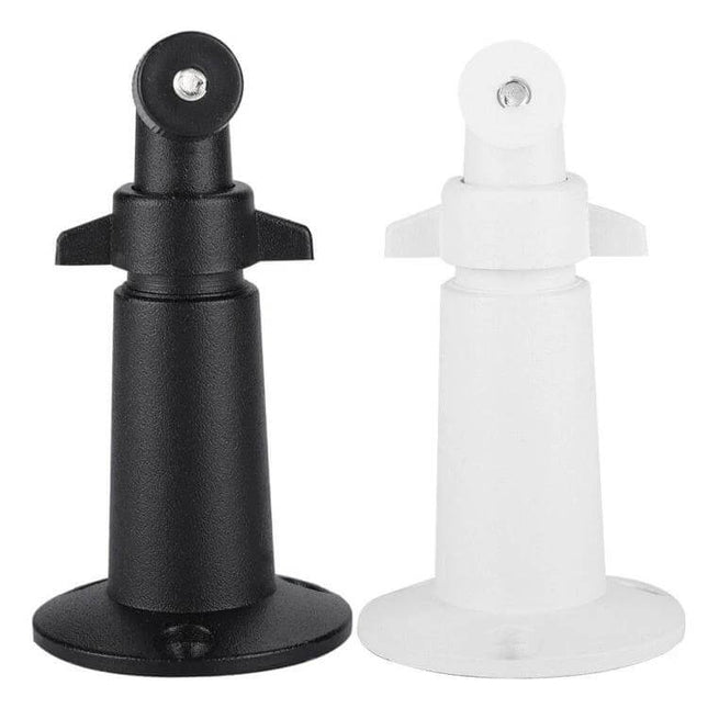 Adjustable Metal Mount for Arlo Security Cameras, Indoor Outdoor - black and white angled camera mounts for indoor/outdoor surveillance