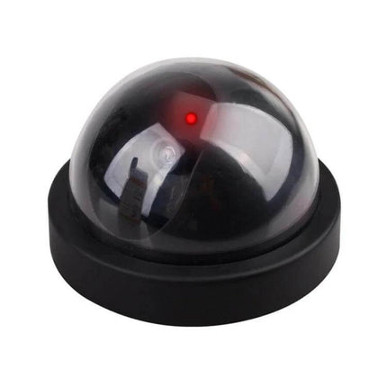 Outdoor Waterproof Dummy LED Security Camera for Home Protection realistic black dome decoy with red LED, waterproof ABS housing for driveways and entryways