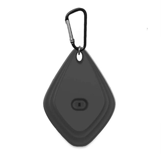 Alt Tag: Outdoor Mosquito Repellent USB Charging For Camping compact black ultrasonic hanger with carabiner for camping and outdoor use