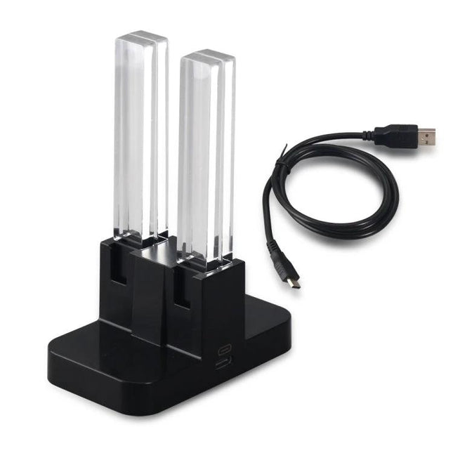 DOBE Charging Station for Nintendo Switch Joy-Con in Home Gaming - black 4-controller LED charging dock with USB cable
