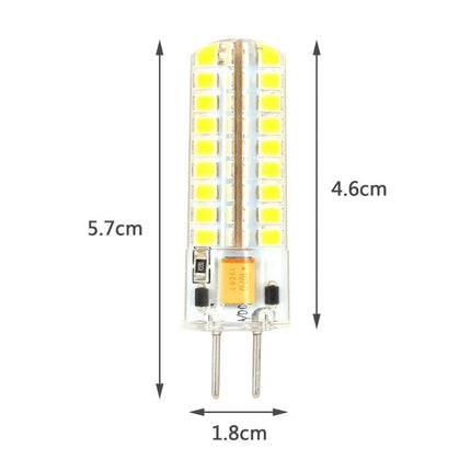 Silicone LED Bulb for Everyday Home Chandelier Lighting - compact G4 LED 5.7cm x 1.8cm energy-saving silicone bulb for dining and living areas