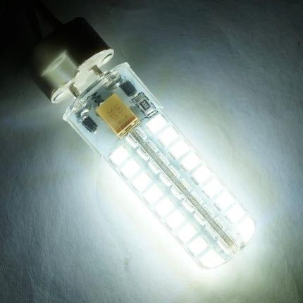 Silicone LED Bulb for Everyday Home Chandelier Lighting showing bright low-power silicone LED tube bulb installed in a chandelier socket