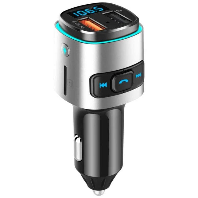 BC41 Car Bluetooth MP3 Player For Everyday Listening - compact FM transmitter with QC3.0 USB ports, TF/USB playback and hands-free call controls