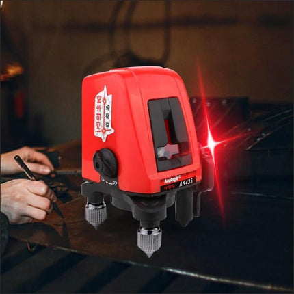 Compact Laser Level for Everyday Home Alignment Projects - red LOMVUM automatic self-leveling tool projecting precise lines for hanging artwork and shelving