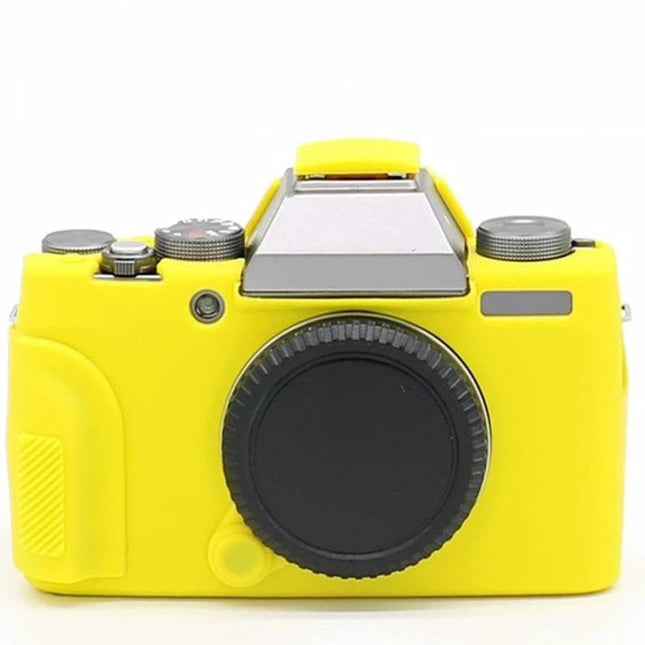 Richwell Soft Silicone Protective Case for Fujifilm X-T100 yellow silicone camera cover front view