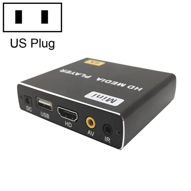 JEDX 4K HD Player for Automatic Video Looping and Display compact HDMI media player with USB AV IR ports and US plug