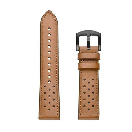 20mm PU Leather Eyelet Watch Band for Samsung Galaxy