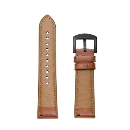 20mm PU Leather Eyelet Watch Band for Samsung Galaxy