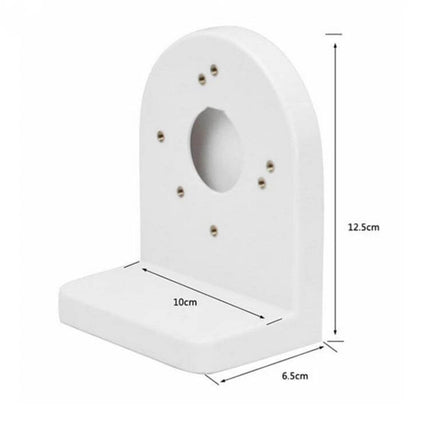 Plastic L-Type Right Angle Bracket for 3.5 Inch CCTV Dome Cameras white plastic corner mount bracket with dimensions 12.5x10x6.5cm