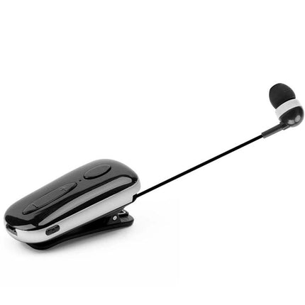 Wireless Bluetooth Headset With Vibration Alert And Clip K36 stereo clip earbud with retractable cable for commuters