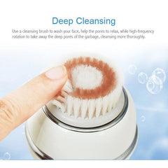 Duosi DY-103 Rechargeable Waterproof Sonic Facial Cleansing Brush with Dual Brush Heads for Deep Pore Exfoliation and Blackhead Removal