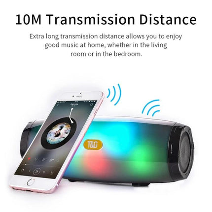 Compact T G Portable Bluetooth Speaker For Home And Outdoor Use with LED lights and 10M Bluetooth range