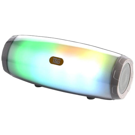 Compact T G Portable Bluetooth Speaker For Home And Outdoor Use with LED light show, Bluetooth 5.0, TF/USB/AUX