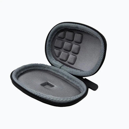 Portable Hard Shell Travel Case for Logitech MX Anywhere 2S - open protective zipper case with molded foam interior
