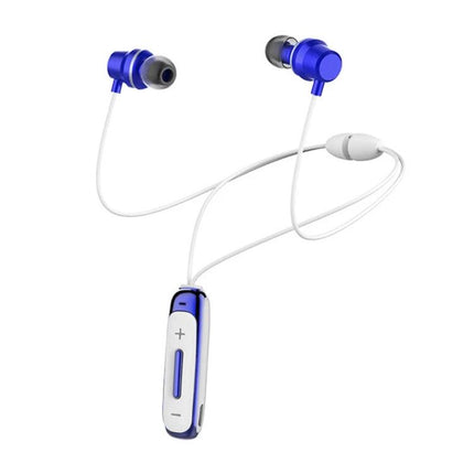 Sport Bluetooth Headset For Running And Daily Commute blue wireless in-ear headset with mic, sweat-resistant secure fit, Bluetooth 4.1