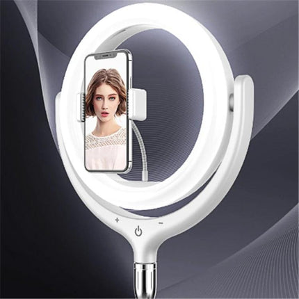 Ring Light for Daily Home Beauty and Video Sessions - 12-inch LED ring light with phone holder, adjustable color temperature for makeup and video calls