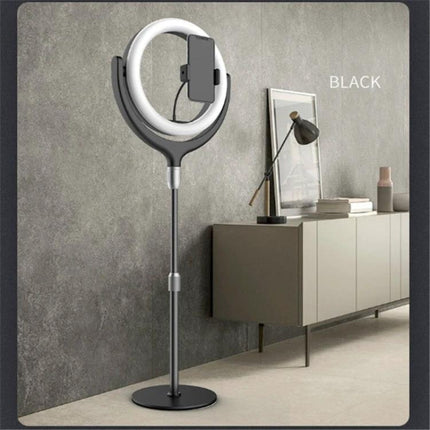 Ring Light for Daily Home Beauty and Video Sessions - 12-inch adjustable color ring light on floor stand for makeup and video calls