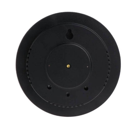 Gold Wall Mounted Digital Thermometer Hygrometer And Barometer For Home Weather - rear black wall-mount back view with hanging keyhole