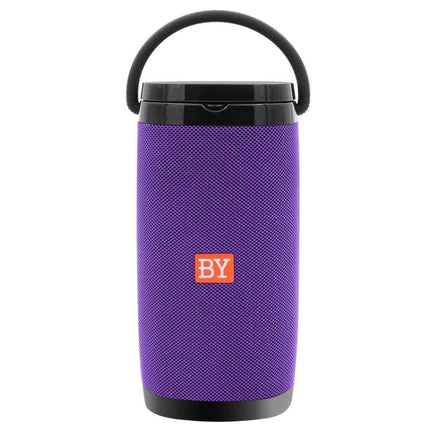 NBY Compact Bluetooth Speaker For Everyday Music And Calls purple portable speaker with handle, dual 5W drivers and built-in mic