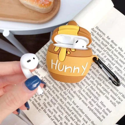 Protective Case for AirPods with Honey Pot Design for Daily Carry - yellow honey pot AirPods case, dustproof anti-fouling