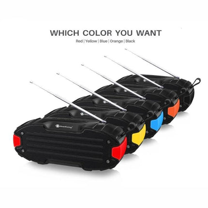 Rixing Compact Bluetooth Speaker For Commute And Home Use rugged portable speaker with FM antenna red yellow blue orange black