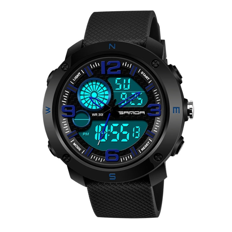 SANDA 762 Watch Men Watch Students Men Watch Fashion Trend Youth Waterproof Night light Sports Men