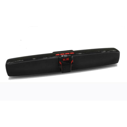Rixing Portable Bluetooth Speaker For Home And Outdoor Use slim black stereo speaker with display and controls