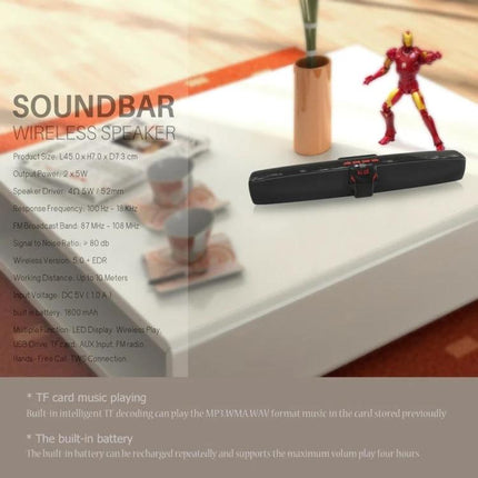 Rixing Portable Bluetooth Speaker For Home And Outdoor Use compact stereo speaker Bluetooth 5.0 AUX TF card hands-free calls