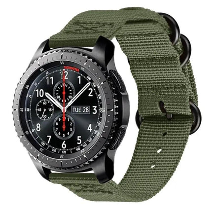 22mm Nylon Three-Ring Watch Band for Samsung Watch Active