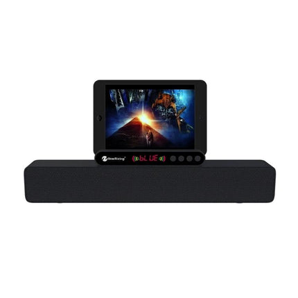 Newrixing Bluetooth Speaker For Home And Handsfree Calls compact 360° sound speaker with phone holder and LED display