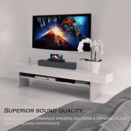 Newrixing Bluetooth Speaker For Home And Handsfree Calls compact 360° sound built-in mic and phone holder