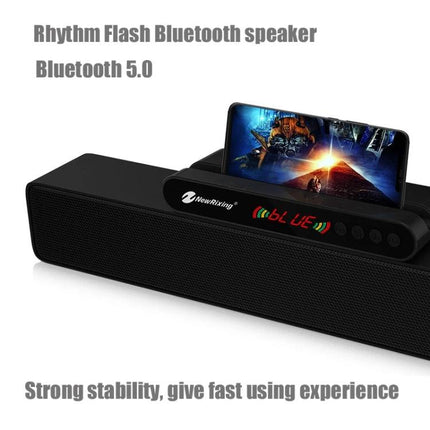 Newrixing Bluetooth Speaker For Home And Handsfree Calls compact 360° sound speaker with mic and phone holder