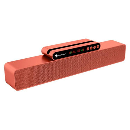Newrixing Bluetooth Speaker For Home And Handsfree Calls compact coral speaker with phone holder LED display and microphone