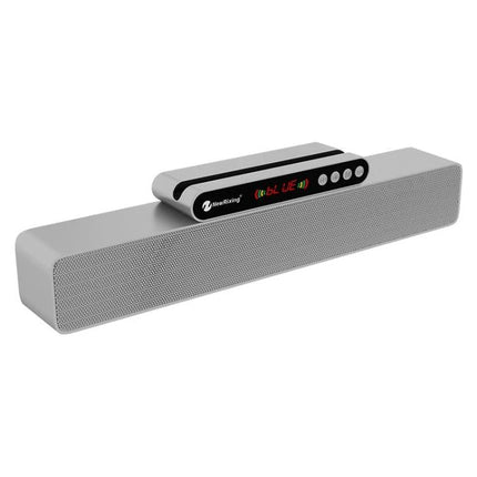 Newrixing Bluetooth Speaker For Home And Handsfree Calls compact 360° sound, mic, LED display and phone holder for desk