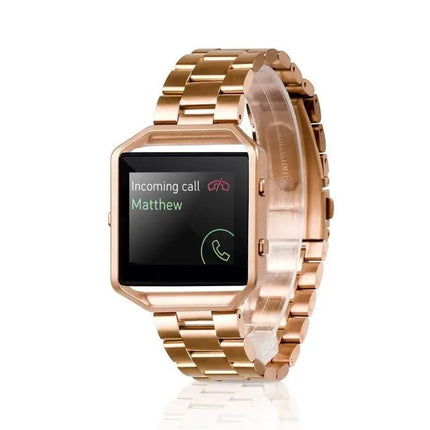 Fitbit Blaze Stainless Steel Mesh Watch Band Rose Gold