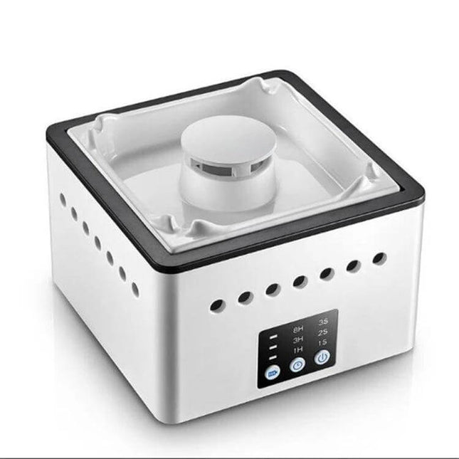 Ashtray Air Purifier For Home Smoke Removal Small Desktop compact ceramic white desktop unit for smoke and odor reduction