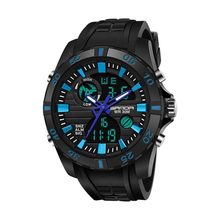 SANDA 791 Watch Genuine Fashion Sports Multifunction Electronic Watch Popular Men luminous Wrist Watch