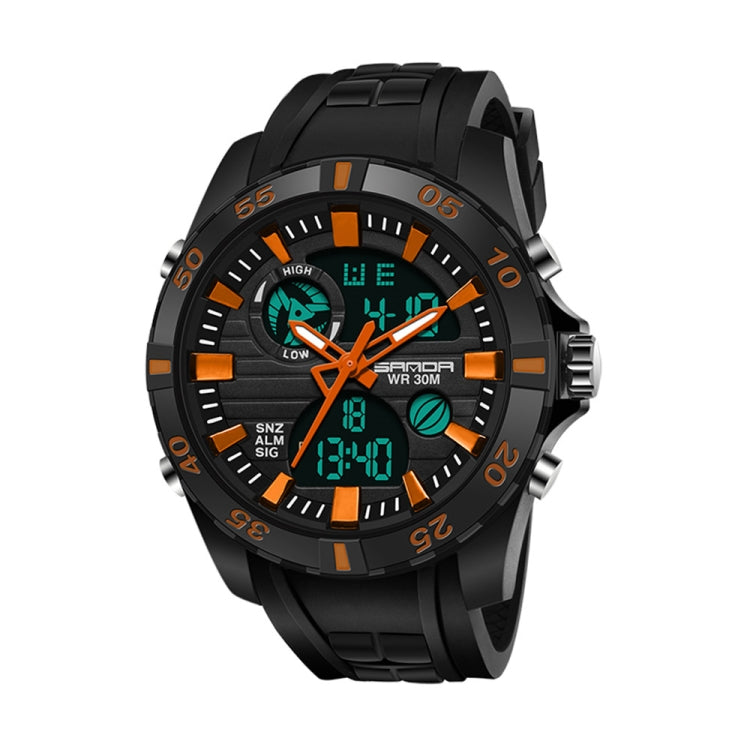 SANDA 791 Watch Genuine Fashion Sports Multifunction Electronic Watch Popular Men luminous Wrist Watch