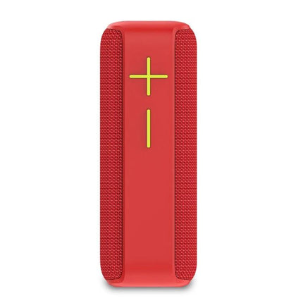 Portable Bluetooth Speaker With Carabiner For Outdoor Use red compact clip-on speaker with volume controls and mesh sides