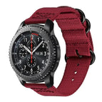 For Samsung Galaxy Watch Active 2 20mm / Gear S3 / Wine Red