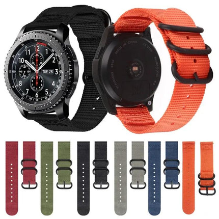 20mm Nylon Three-Ring Watch Band For Samsung Galaxy