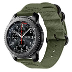 For Samsung Galaxy Watch Active 2 18mm / Gear S3 / Army Green