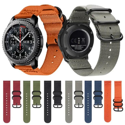 18mm Nylon Three-Ring Watch Strap for Samsung Gear S3