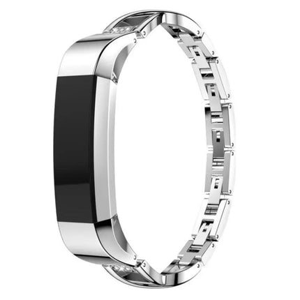 Fitbit Alta X-Pattern Stainless Steel Strap Black Gold